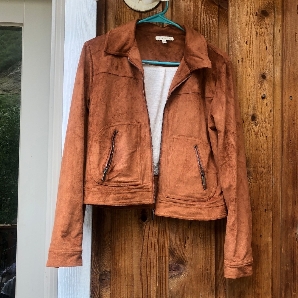 Tan Suede Jacket (SO Comfy!)